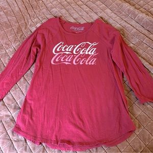 Lucky brand Coca Cola half sleeve tee